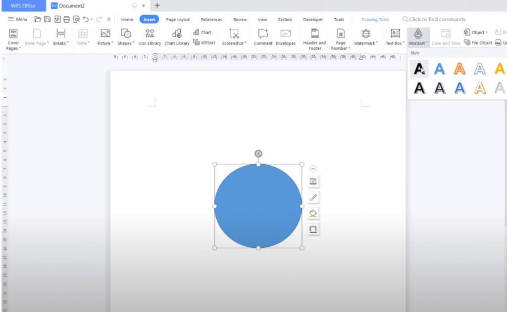 WPS Office曲线文字